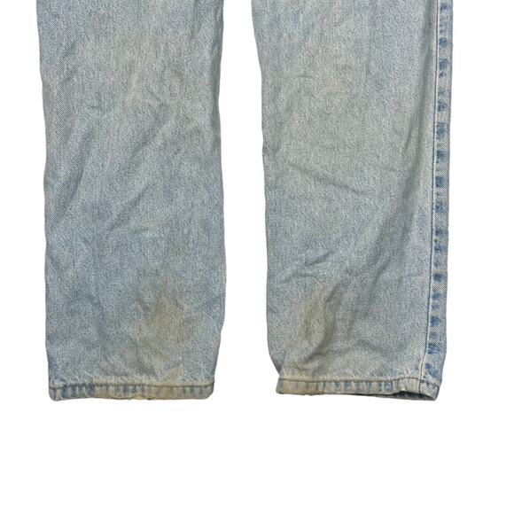 Levi’s VTG 80s 540 Relaxed Straight Jeans Bronze Tab Light Wash FLAW Mens 34x33 - Picture 7 of 8